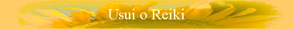 Usui o Reiki