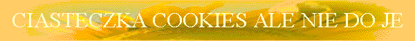 CIASTECZKA COOKIES ALE NIE DO JE