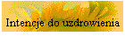 Intencje do uzdrowienia